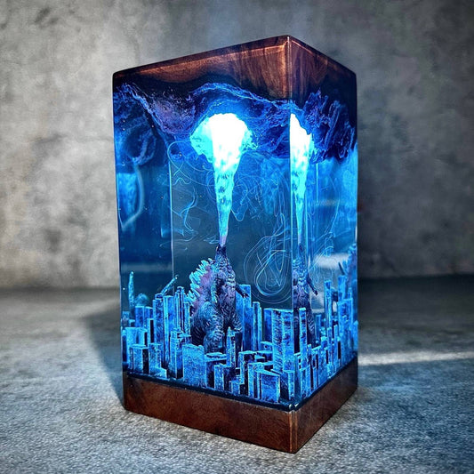 Creative Monster Shape Resin LED Night Light